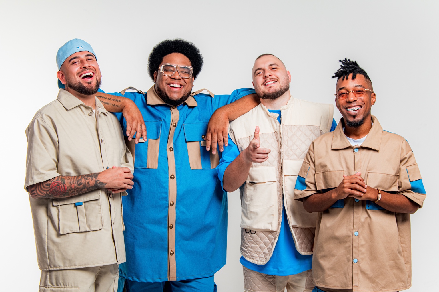 Os quatro integrantes do Grupo do Bola juntos